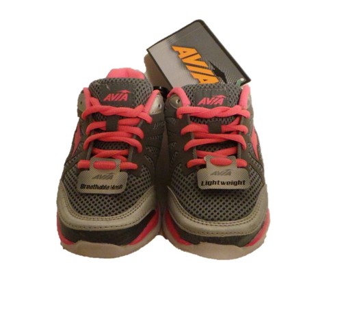 AVIA BREATHABLE MESH "SHOUT" GRAY PINK SNEAKER GYM SHOE Size 4 Women's Crossfit - Picture 2 of 4