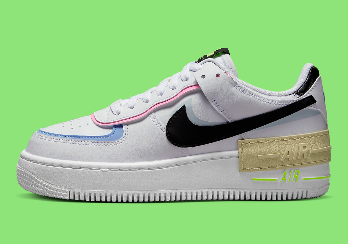 Женские кроссовки Nike Air Force 1 Shadow Pastel Multicolor Gold Platinum FJ0735-100 sz 11