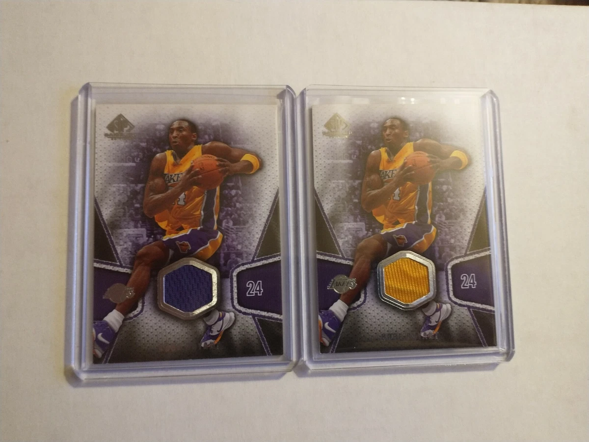 Kobe bryant game store worn jersey card