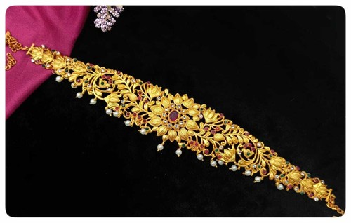 Bollywood Indian Gold Bridal Kamar 