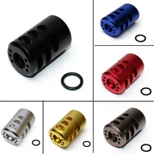 Aluminum 1/2x28 Thread Pitch Muzzle Brake Compensator For 9MM - Color Var
