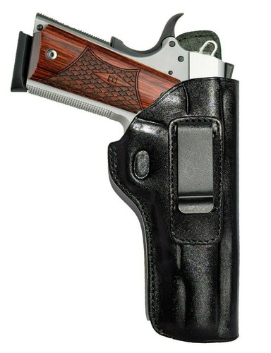 Colt 1911 IWB Concealed Carry Leather Gun Holster 5" - Picture 2 of 15
