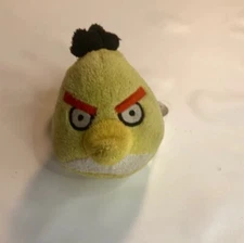 Angry Birds Backpack Clip Yellow Bird Plush Soft Toy Keychain