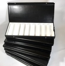 6 Professional Eyeglass/Sunglass Carrying/Showing/Storing Cases In Black