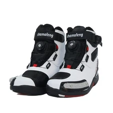 Shamofeng Motorcycle Shoes Men Racing Bike Boots Off-Road Driving Sneakers