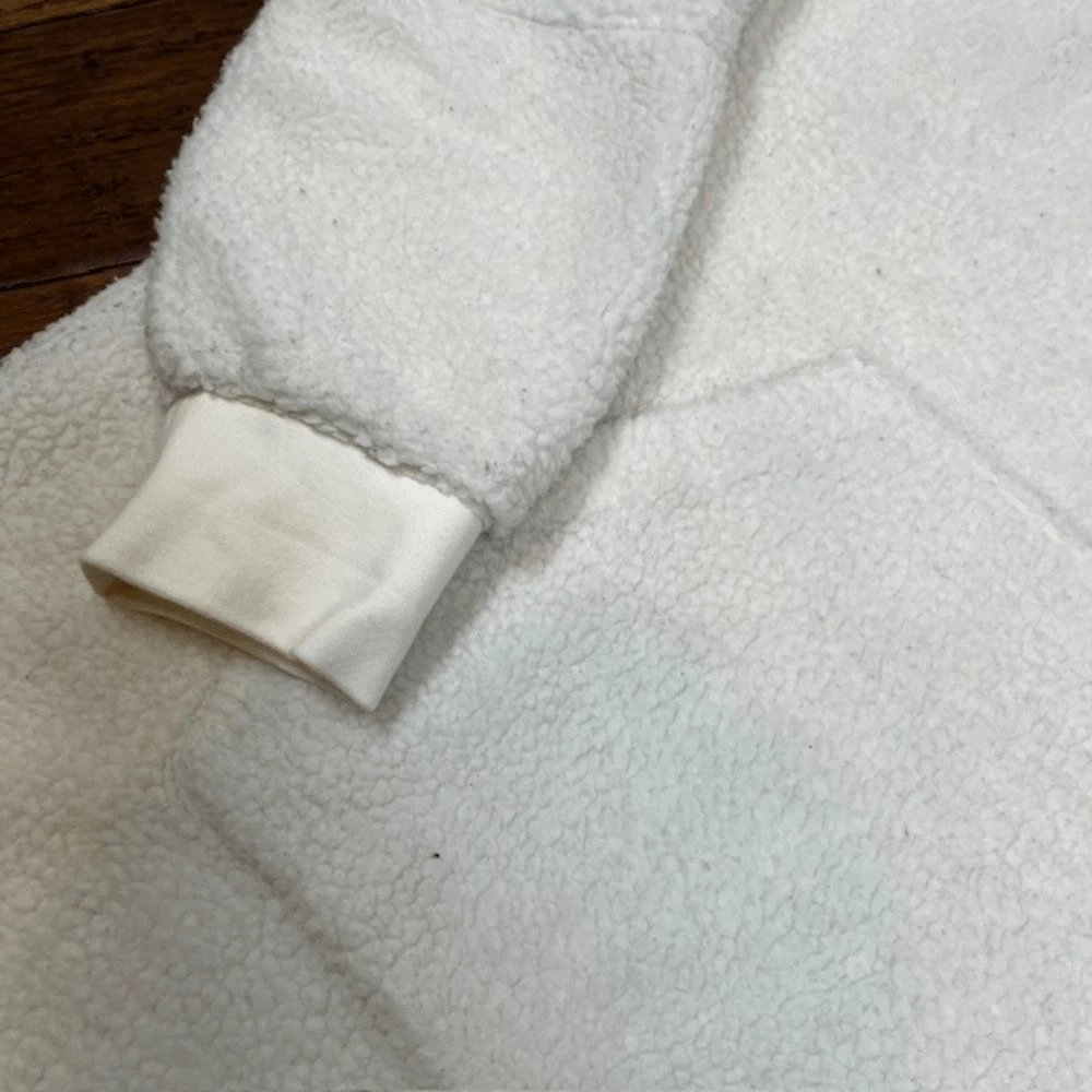 OFF WHITE Adidas Originals NMD Felpa con Cappuccio in Pile Off White Uomo Taglia Media