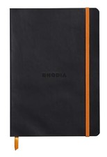 Rhodia Rhodiarama SoftCover Notebook - 80 Dots Sheets - 6 x 8 1/4 - Black Cover