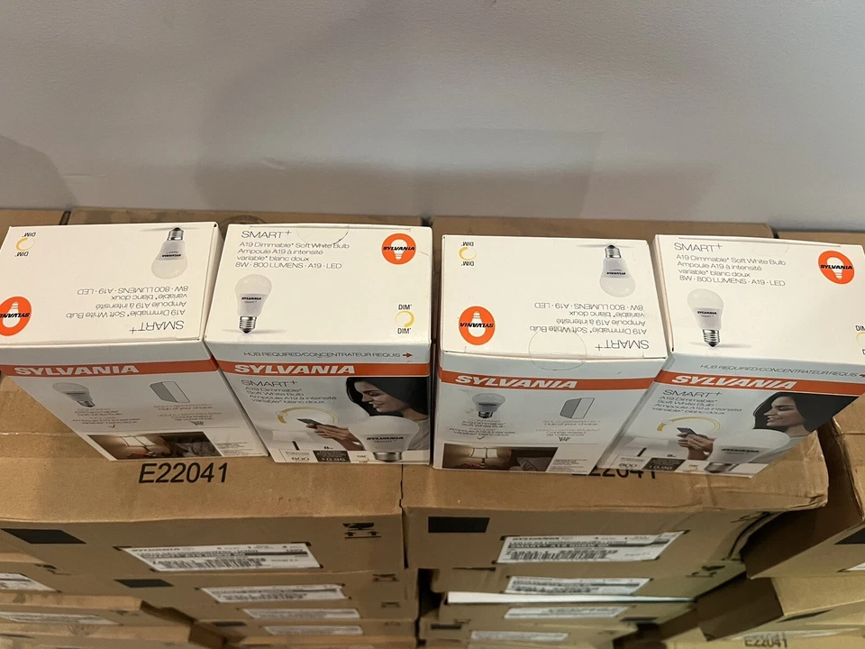 4 Pk Sylvania Smart+ Zigbee Light Bulb Dimmable Soft White A19 9W Works w/ Alexa - Image 3 of 4