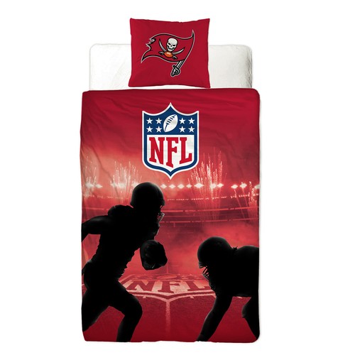 NFL American Football Bettwäsche Tampa Bay Buccaneers Linon 135x200 cm 80x80 cm - Bild 6 von 9