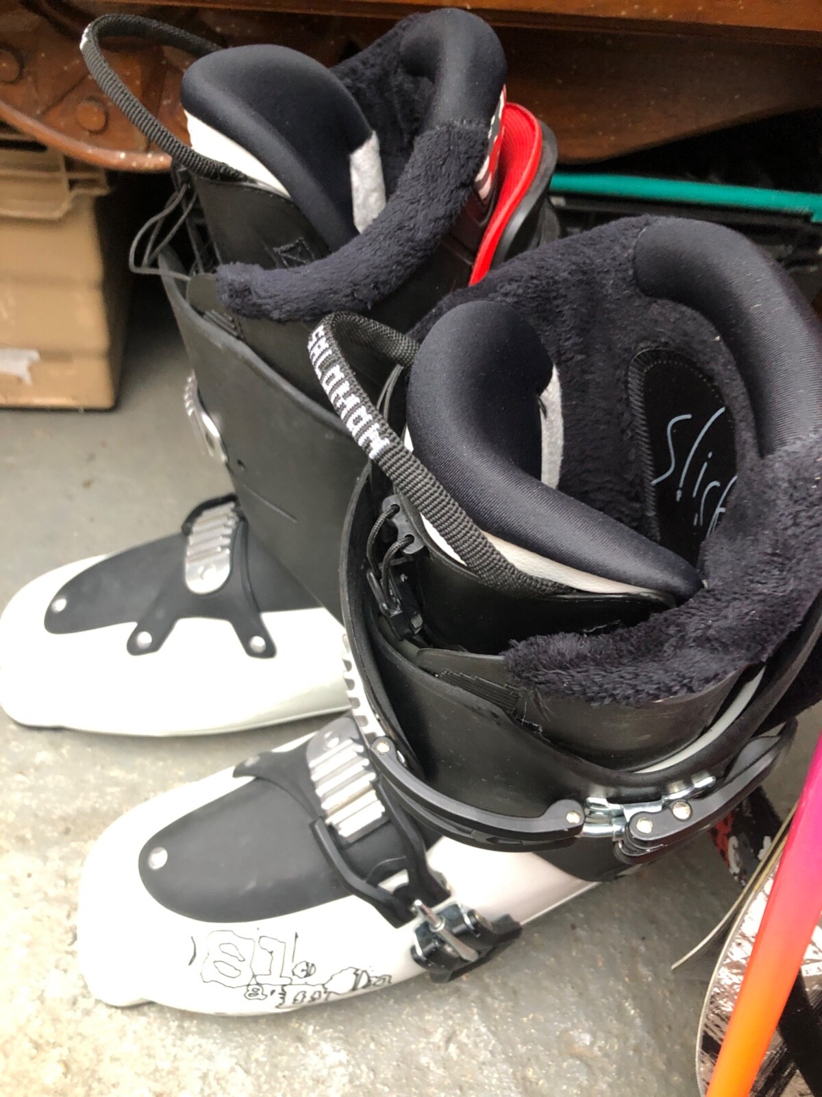 Salomon scarponi da sci uomo bianco nero