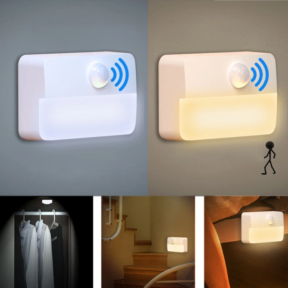 Warm Light LED Induction Light Human Body Induction Cabinet Lights Wall Lamp