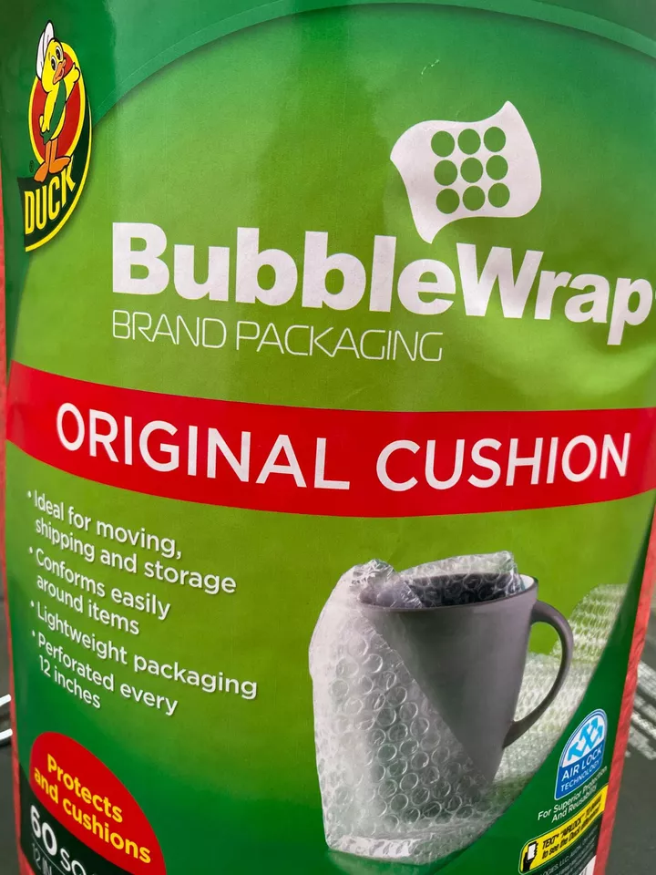 Duck Original Cushion Bubble Wrap 60sq.ft. (RED) - Image 3 of 3