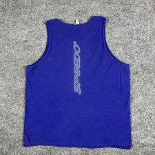 Vintage Speedo Tank Top Mens XL Purple Mesh USA Made Athletic Sleeveless Shirt