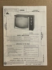 Vintage Sams Photofact Schematic 12-1968 CATALINA MODEL 122-732B