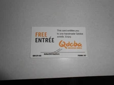 Lot of 20 Qdoba Meal Cards
