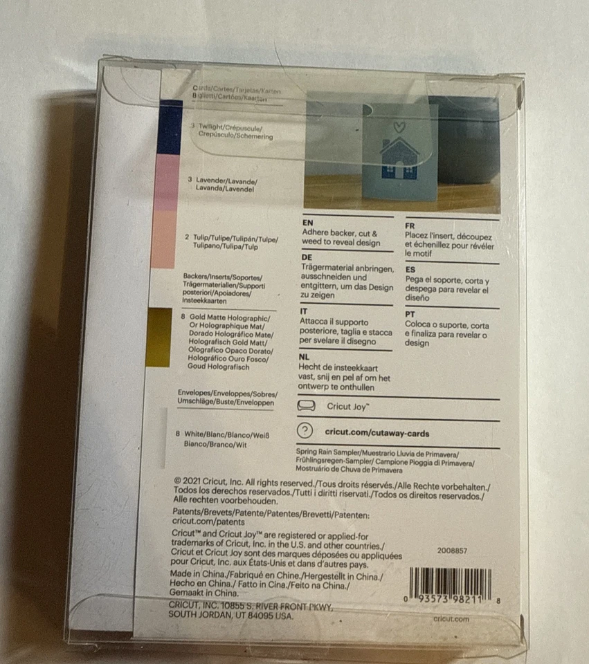 Tarjetas recortadas Cricut Joy, muestreador de lluvia de primavera | 4,25 pulgadas x 5,5 pulgadas | 8 unidades nuevas en caja Foto 2 de 4