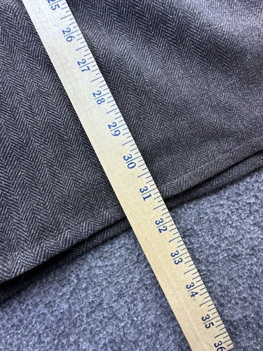 Umbria Shirt Mens Medium Brown Herringbone Button Up 100% Wool Shacket Tweed - Picture 5 of 12