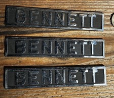 LOT OF 3 BENNETT GAS PUMP ID TAGS