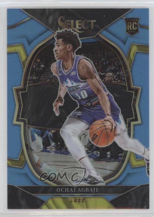 2022-23 Panini Select Concourse Light Blue Prizm 52/299 Ochai Agbaji #96 3hd