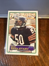 Mike Singletary 1983 Topps Rookie Card RC #38 Chicago Bears HOF EX-NM Range. rookie card picture