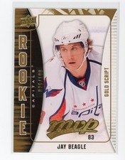 2009-10 Upper Deck MVP Gold Script #358 Rookie RC Jay Beagle /100