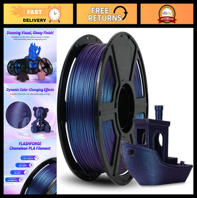 Color Shift 3D Printer Filament 1.75mm, Chameleon PLA, 1KG Spool, FDM Compatible