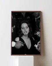 Lana Del Rey Wall Art Girl Aesthetic Poster Vintage Printable Feminine Room Deco