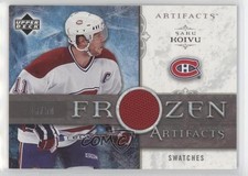 2006-07 Upper Deck Artifacts Frozen Swatches Silver 15/50 Saku Koivu #FA-SK 0c3