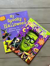 2 Pack Bloomsbury My Spooky Halloween Sticker Activity Book Paperback Ages 4-8