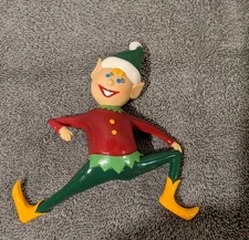 Sun Hill Industries Shelf Sitter. Plastic Christmas Elf. 1981 Pre-owned 