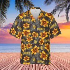 San Diego baseball Padre shirt, tropical flower hawaiian shirt, 2025 SGA