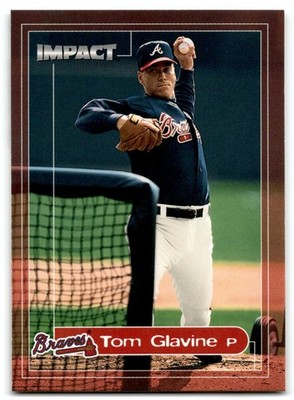 2000 Fleer Impact Tom Glavine Atlanta Braves #44