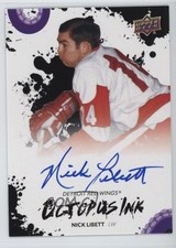 2025 Upper Deck Detroit Red Wings Centennial Octopus Ink Nick Libett Auto 0ta8