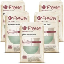 Plain White Flour Bag 2.2 lb / 1 kg (Pack of 5) | Gluten Free All-Purpose Flo...