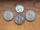 US Silver 4 Coin Lot⭐️Includes Walking Liberty Half Dollars
