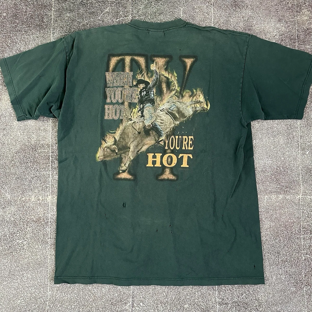 150GSM Oversized T-Shirt in Rodeo Wild West Print | Missi Clothing