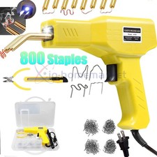 Hot Stapler Car Bumper Fender Fairing Welder Gun Plastic Repair Kit 800 Staples