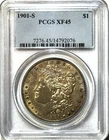 1901-S Morgan Silver Dollar - PCGS XF45 - Key Date $1 - Better Date Nice Coin