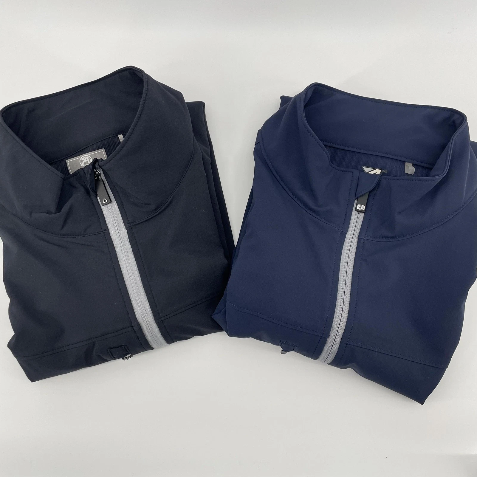 Ahead Vest Mens XL Blue/Black Performance Softshell Windbreakers Golf Lot of 2
