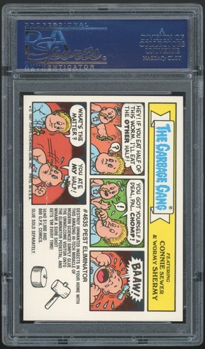 1987 Topps Garbage Pail Kids 10th Series #388b Heads Upton PSA 10 GEM MINT Os10 - Picture 2 of 2