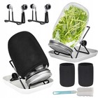 2x 1000ml Sprossenglas Set Keimglas Keimgerät Keimgläser Mit Abtropfschale Satz