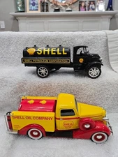 Shell Oil Tanker Trucks  - 1935 Mack Truck & 1936 Dodge Truck