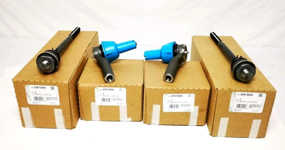 Juego de barras de amarre interiores y (2) exteriores GM OEM (2) 2011-19 Sierra Silverado 2500/3500 Foto 3 de 4