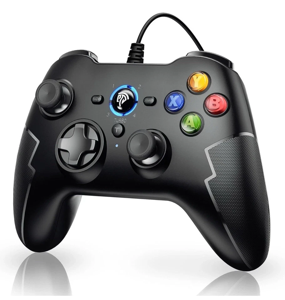 EasySMX Wired Gaming Controller,PC Game Controller Joystick with black  - Image 2 of 4