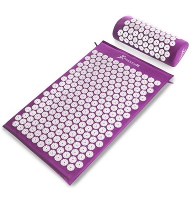 ProsourceFit Acupressure Mat and Pillow Set for Back/Neck Pain and Muscle Rel...