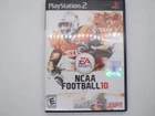 NCAA Football 10 (Sony PlayStation 2, PS2, 2009) CIB Complete