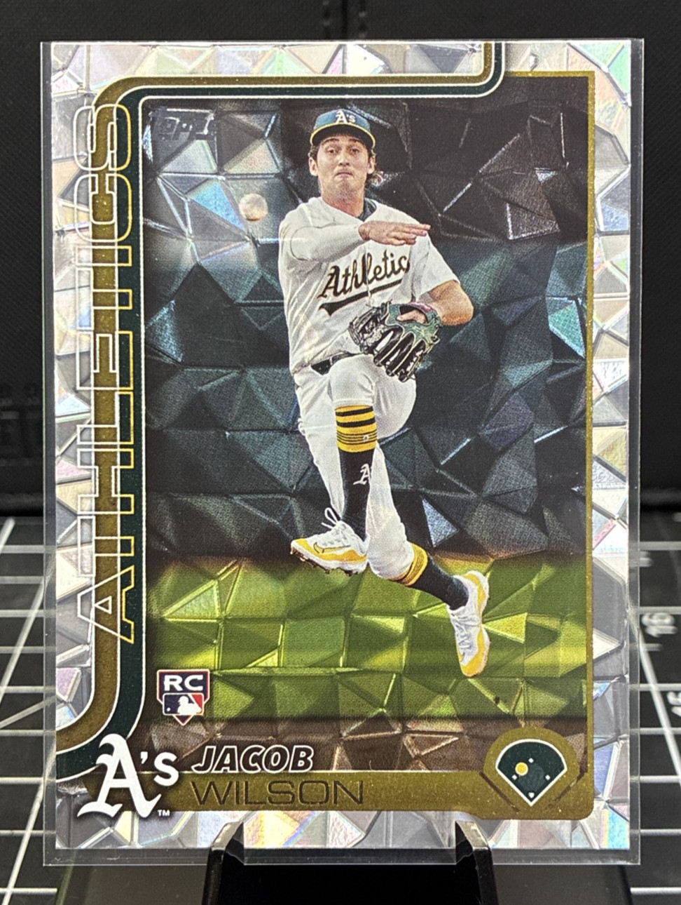 2025 Topps Series 1 Jacob Wilson RC Diamante Foil #314 Athletics 🔥