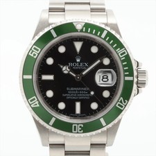 Rolex SUBMARINER DATE 16610LV SS SS AT black dial 1 Extra Link