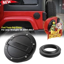 For 07-17 Jeep Wrangler JK JKU Fuel Gas Tank Cap Cover Filler Door Exterior Door