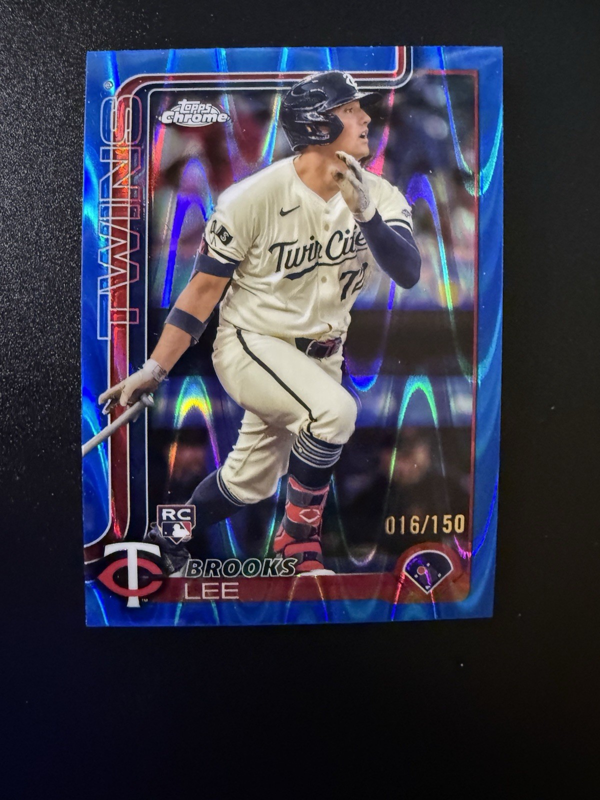 2025 Topps Chrome - Brooks Lee #234 Blue RayWave Refractor /150 (RC)